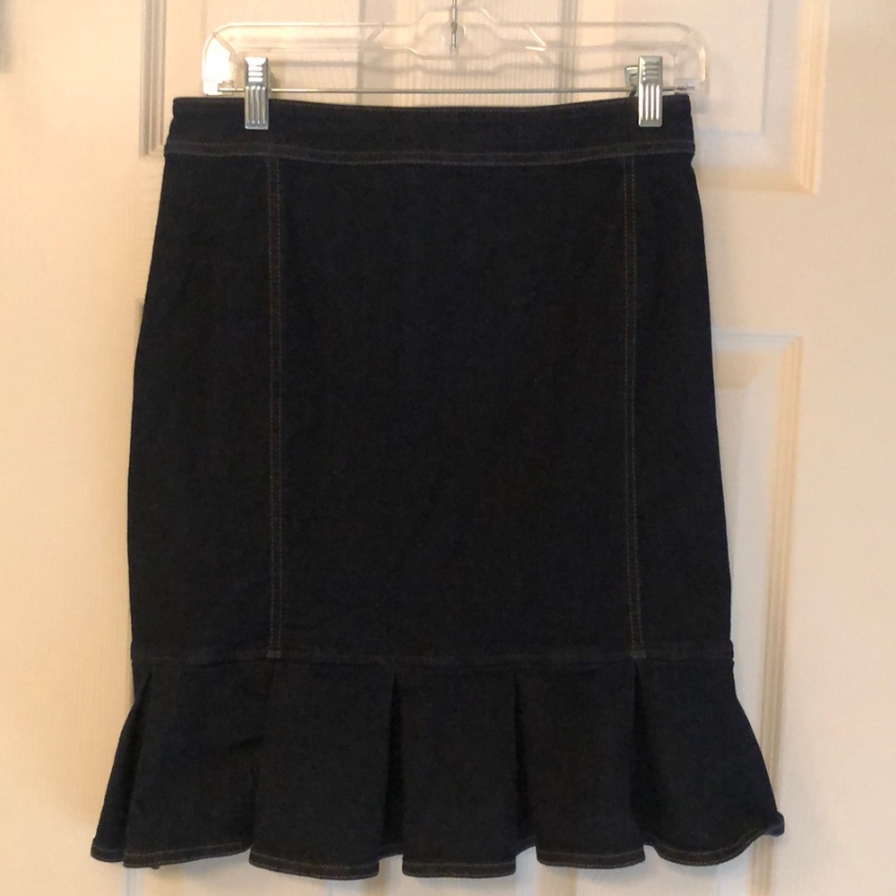 Ann Taylor denim pencil skirt